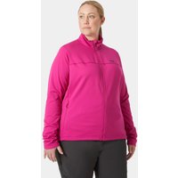 Pink Helly Hansen women's fleece jacket, full zip, high collar, long sleeves, plus size 2X.