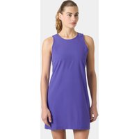 Purple Helly Hansen women's sleeveless hiking dress, size S, with a round neckline and a relaxed fit.