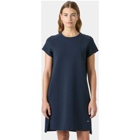Navy blue Helly Hansen women's capri dress, short sleeves, round neckline, knee-length, size small.