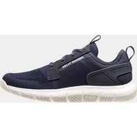 Navy Helly Hansen women's Henley sneakers, size 5.5, with mesh upper, white sole, and lace-up design.