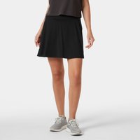Black Helly Hansen women's skort with elastic waistband, subtle logo on side, and sporty design.