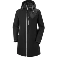 Helly Hansen Women's Long Belfast 3/4 Length Rain Jacket Black XS - image 2
