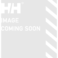 Navy Helly Hansen women's waterproof rain coat with hood, front zipper, and adjustable cuffs, size M.