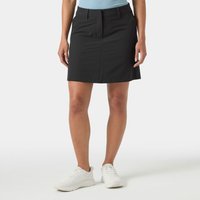 Gray Helly Hansen women's quick dry skort, knee-length, with belt loops and front pockets.