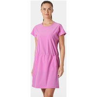 Pink Helly Hansen women's summer dress, short sleeves, cinched waist, knee-length, size XS.