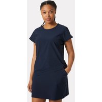 Navy blue Helly Hansen women's Thalia summer top, short sleeves, round neckline, relaxed fit, size XL.