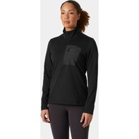 Black Helly Hansen women's Versalite half zip fleece, XS, with high collar and chest pocket.