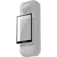 Clear rectangular Insta360 X5 screen protector with black border, designed for camera display protection.