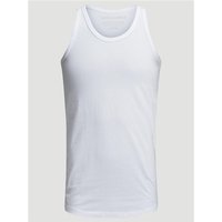 White Jack & Jones XL tank top with round neckline and sleeveless design.