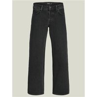 Black Jack & Jones Eddie Original Loose Fit Jeans, 36R, with classic five-pocket design and straight leg cut.