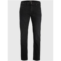 Black Jack & Jones tapered jeans with classic five-pocket design and button closure, size 38R.