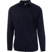 Black Jack & Jones plain shirt, long-sleeved, button-up, collared, size XL.