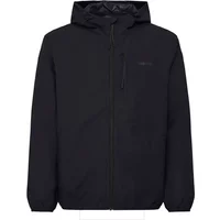 Black Blend Flipper jacket with hood, front zipper, and subtle chest logo.