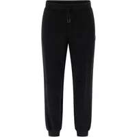 Black Guess Kele jogging trousers with elastic waistband, drawstring, and cuffed ankles.