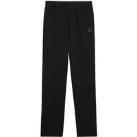 Black Lyle & Scott jogging trousers with elastic waistband and embroidered logo on the left thigh.