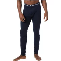 Black Helly Hansen Lifa Merino midweight leggings with elastic waistband, worn by a model.