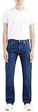Levi's Men's 501 Original Fit Jeans, dark blue denim, straight leg, button fly, 34W/30L, classic five-pocket style.