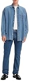 Levi's 501 Original Fit Jeans, Stonewash, 34W/32L, classic straight leg, button fly, five-pocket style.