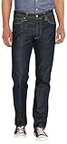 Levi's 501 Original Fit jeans in dark blue denim, straight leg, button fly, five pockets, size 38W/34L.