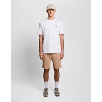 Brown cotton sweat shorts by Lyle & Scott, featuring a relaxed fit and elastic waistband.