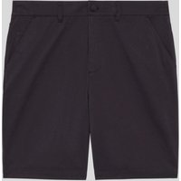 Black Lyle & Scott men's golf chino shorts with button closure, belt loops, and side pockets.
