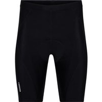 Black Madison Freewheel Tour cycling shorts with a sleek design and subtle logo on the left leg.