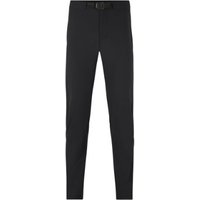 Black Madison Freewheel Trail Trousers with slim fit, adjustable waistband, and durable fabric for outdoor activities.