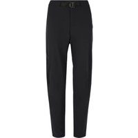 Black Madison Freewheel Trail women's trousers with adjustable waistband and tapered legs.