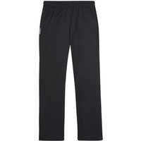 Black Madison Protec 2-layer waterproof overtrousers with elastic waistband and straight leg design.