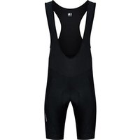 Black Madison Sportive Bib Shorts with mesh straps and padded seat, designed for cycling comfort and performance.