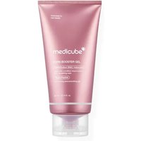 Pink Medicube PDRN Booster Gel tube, 300 ml, with white text and clear flip-top cap.