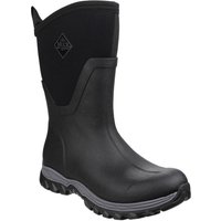 Black Muck Boot Arctic Sport Mid Women's Wellington Boots with textured sole and neoprene upper, UK size 7.