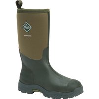 Muck Boot Derwent II Men's Wellies, UK 11, in moss green with rugged sole and pull tab.