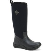 Black Muck Boots Arctic Adventure Wellington Boot, knee-high, pull-on style, UK size 5, with logo on the side.