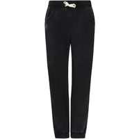 Black Protest Exline women's pants with elastic cuffs, drawstring waist, and side pockets.