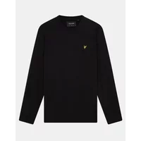 Black long sleeve t-shirt by Lyle & Scott with a small yellow eagle logo on the chest.