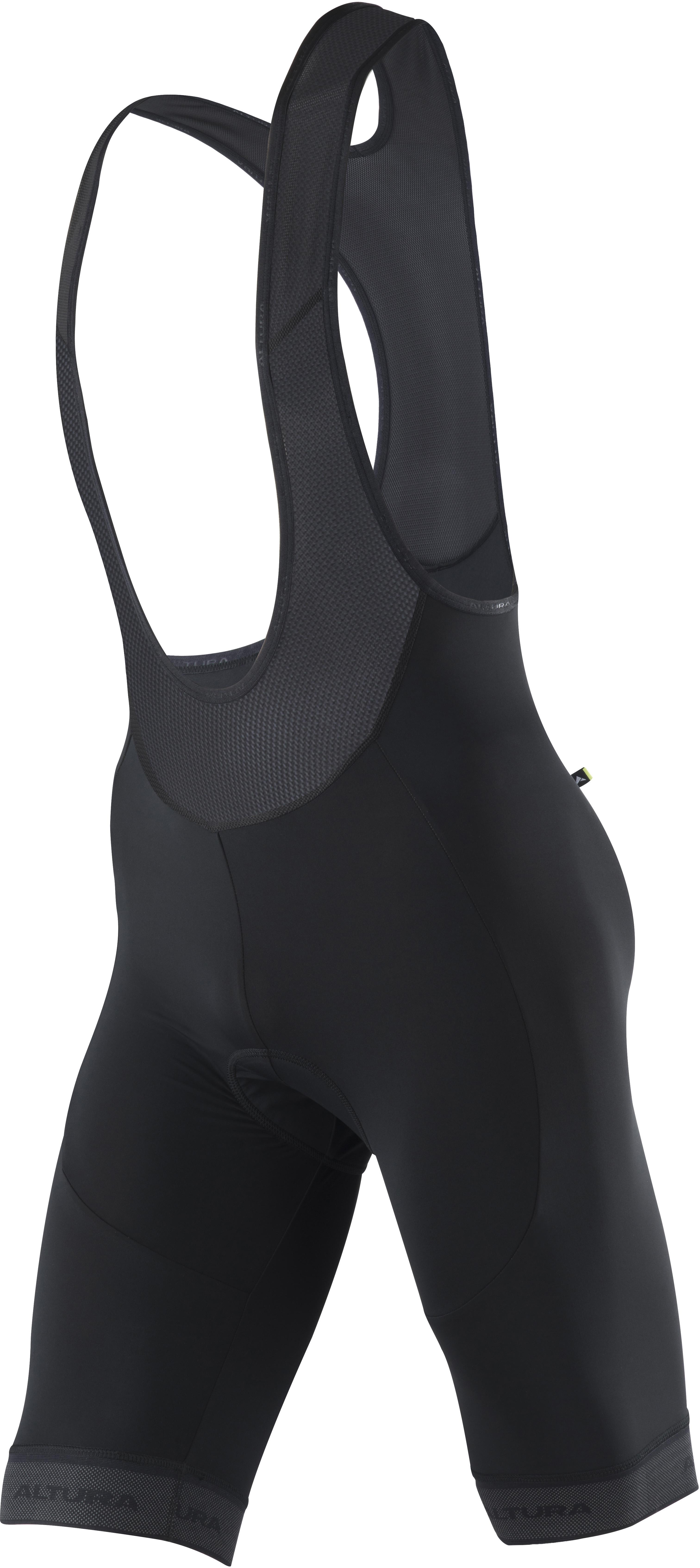 Black Altura Progel Men's Bib Shorts XXL with mesh straps and ergonomic padding.