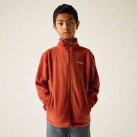 Dark red Regatta 'King II' full zip walking fleece, size 14 years, with high collar and side pockets.