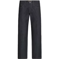 Dark blue relaxed-fit jeans with five pockets and button closure by Blend.