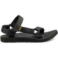Black Teva Original Universal sandals with adjustable straps and textured sole.