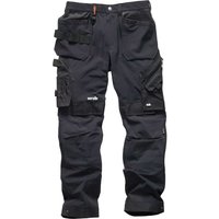 Black Scruffs Pro Flex Plus Holster Trousers with multiple pockets, reinforced knees, and adjustable waistband.