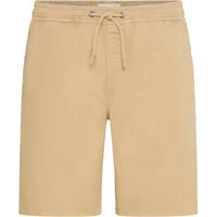 Beige Blend BHMAXIM shorts with drawstring waist and knee-length cut.