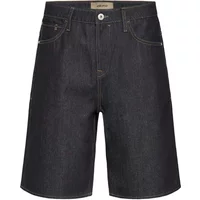 Dark denim shorts with five pockets, contrast stitching, and a button fly, labeled "Short Blend Breeze" by Blend.