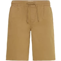 Tan shorts with drawstring, knee-length, two front pockets, and relaxed fit by Blend BHMARCO Reg Easy.
