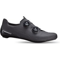 Black Specialized S-Works Torch road shoes with dual BOA dials and perforated upper for ventilation.