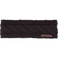 Black Starling® Women’s Headband Estelle with braided knit pattern and small logo tag on the side.
