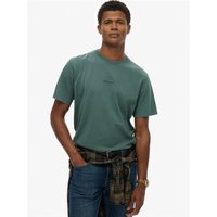Stormy green Superdry&Co Micro Logo T-Shirt, short-sleeve, crew neck, small chest logo, size 2XL.