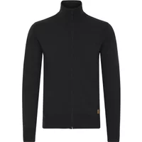 Black Blend BHFippo sweater with full zip, high collar, and ribbed cuffs.