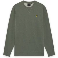 Gray Lyle & Scott sweatshirt with raglan sleeves and yellow eagle logo on chest.