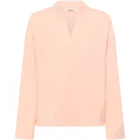 Peach Soaked in Luxury SLRolanda sweatshirt, long sleeves, V-neck, relaxed fit.